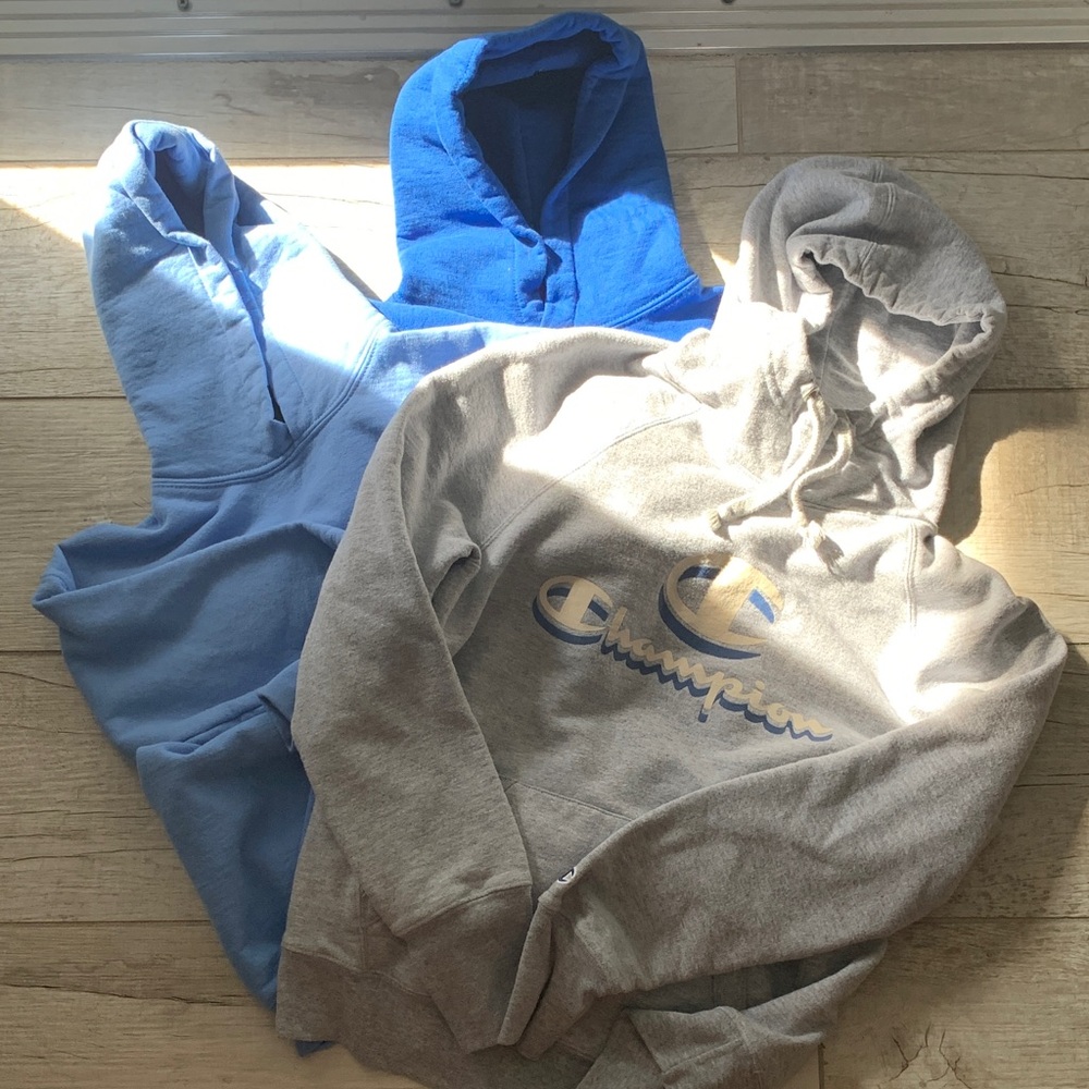 3 Hoodies Gildan/Champion